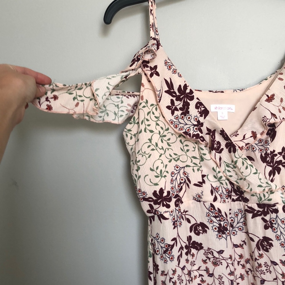 Pink floral maxi dress!